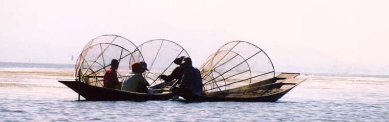 Viaggi Birmania - pescatori sul lago Inle